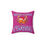 Thumbnail: Santa Claws Crabby Spun Polyester Square Pillow