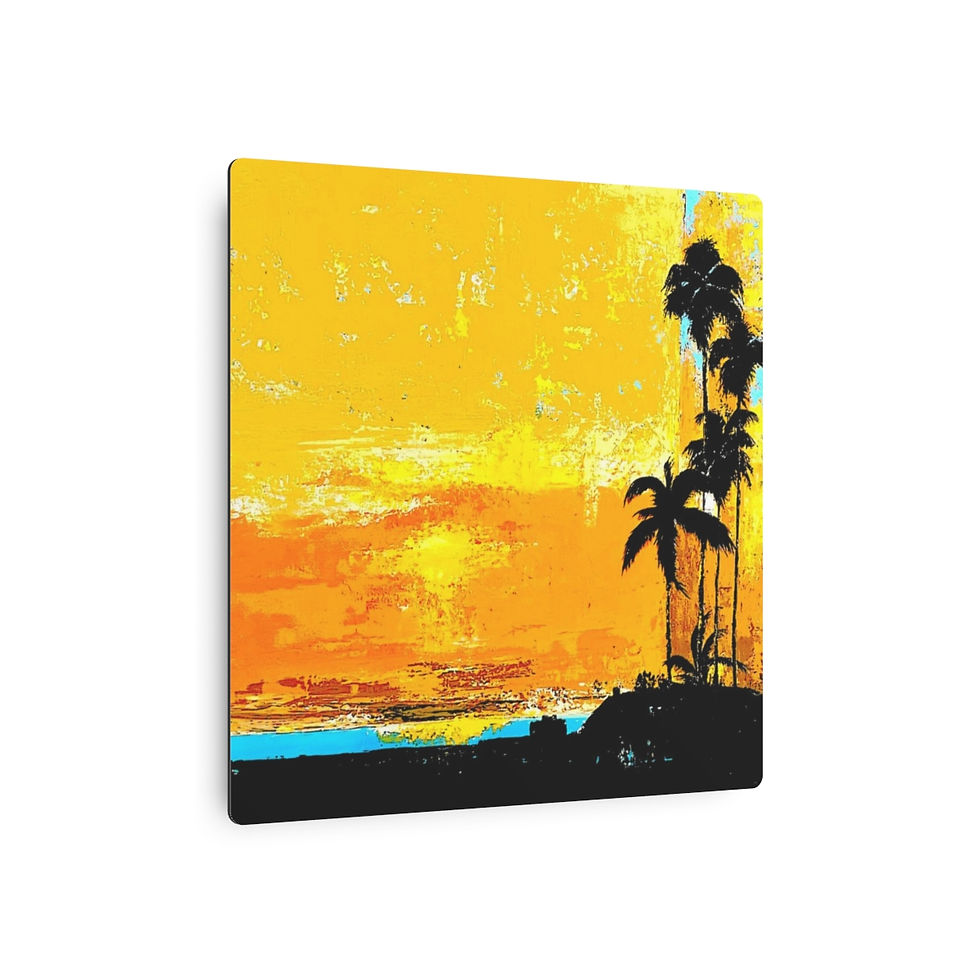 Thumbnail: "October Views in Orange" Metal Fine Art Print