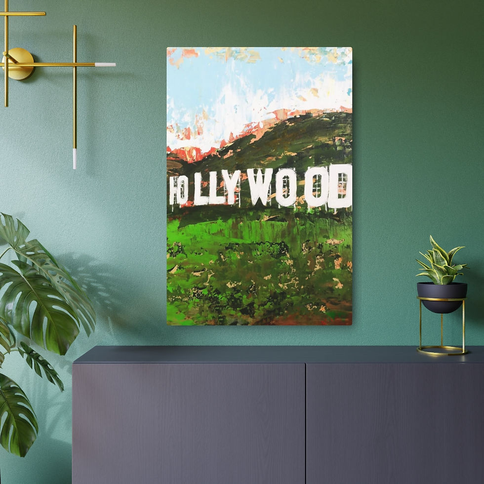 Thumbnail: "Hollywood" Metal Fine Art Print