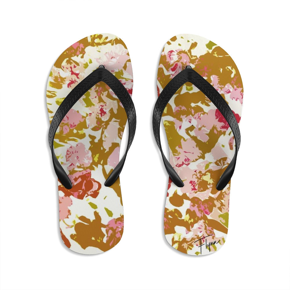Thumbnail: Peonies Unisex Flip-Flops