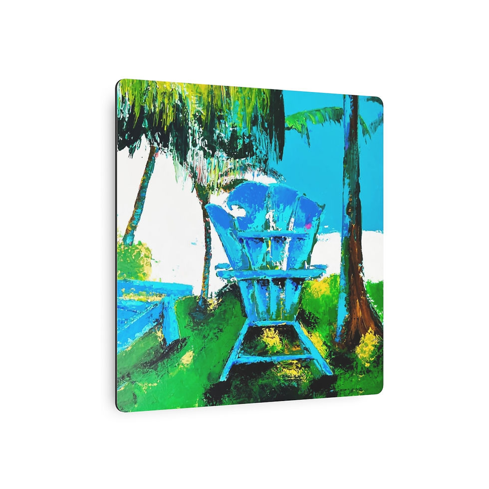 Thumbnail: "Blue Adirondack" Metal Fine Art Print