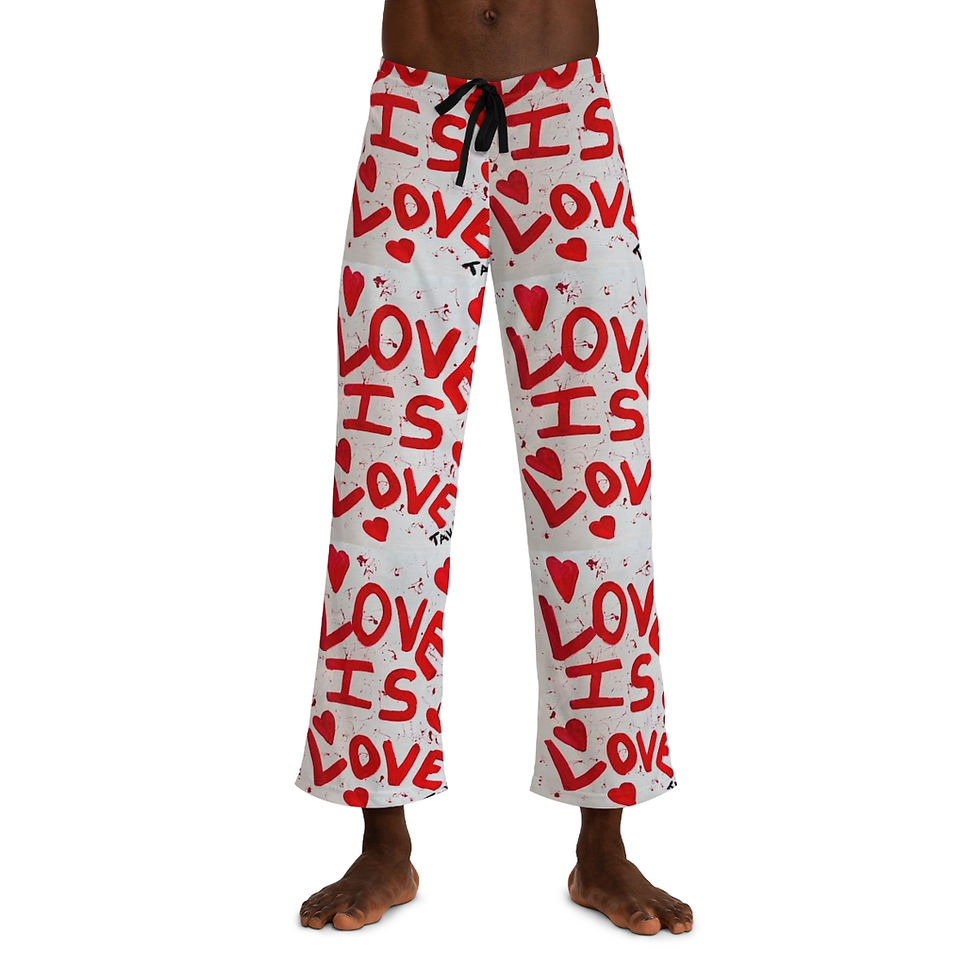 Thumbnail: Love is Love Pajama Pants by TAVi Art