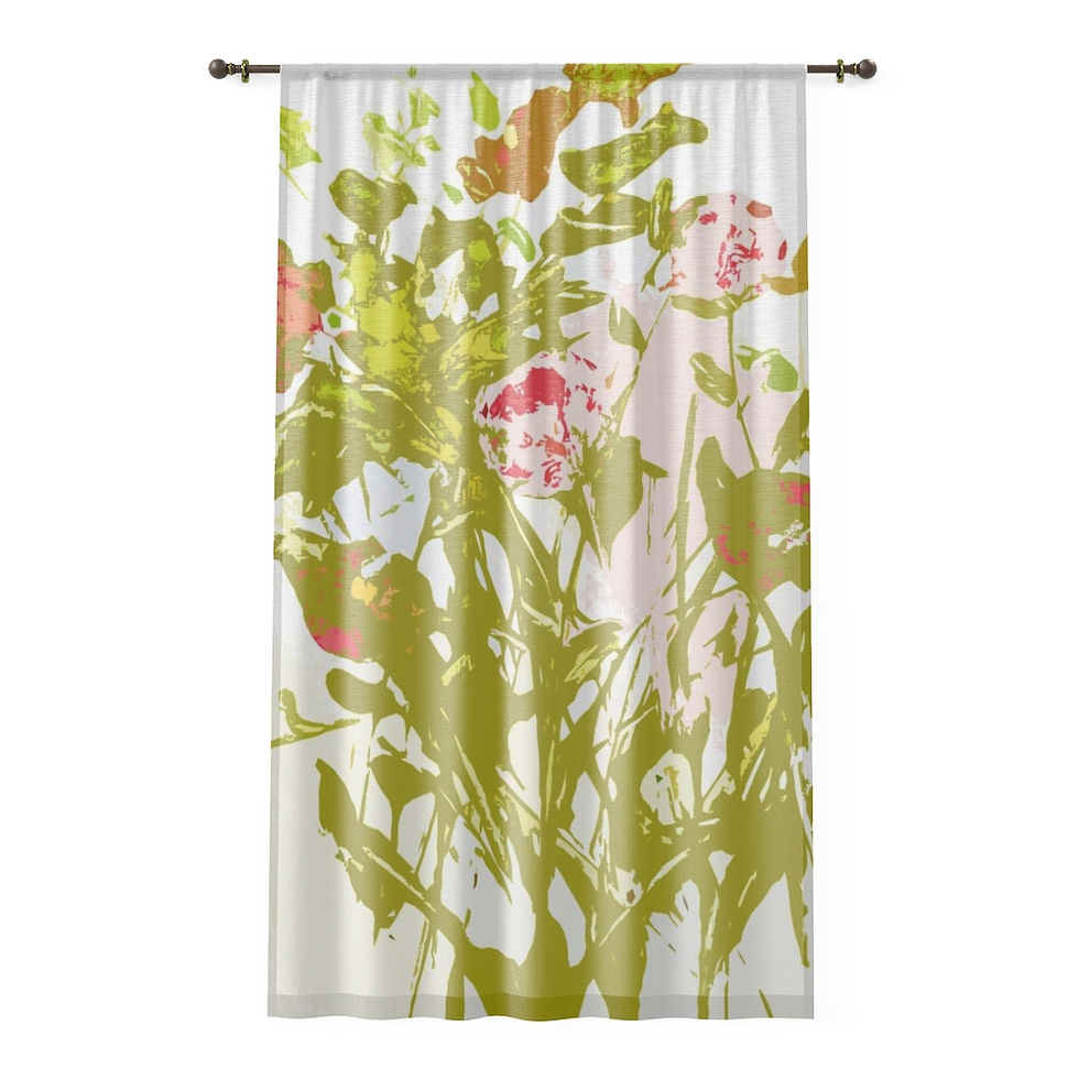 Thumbnail: Hibiscus Window Curtain