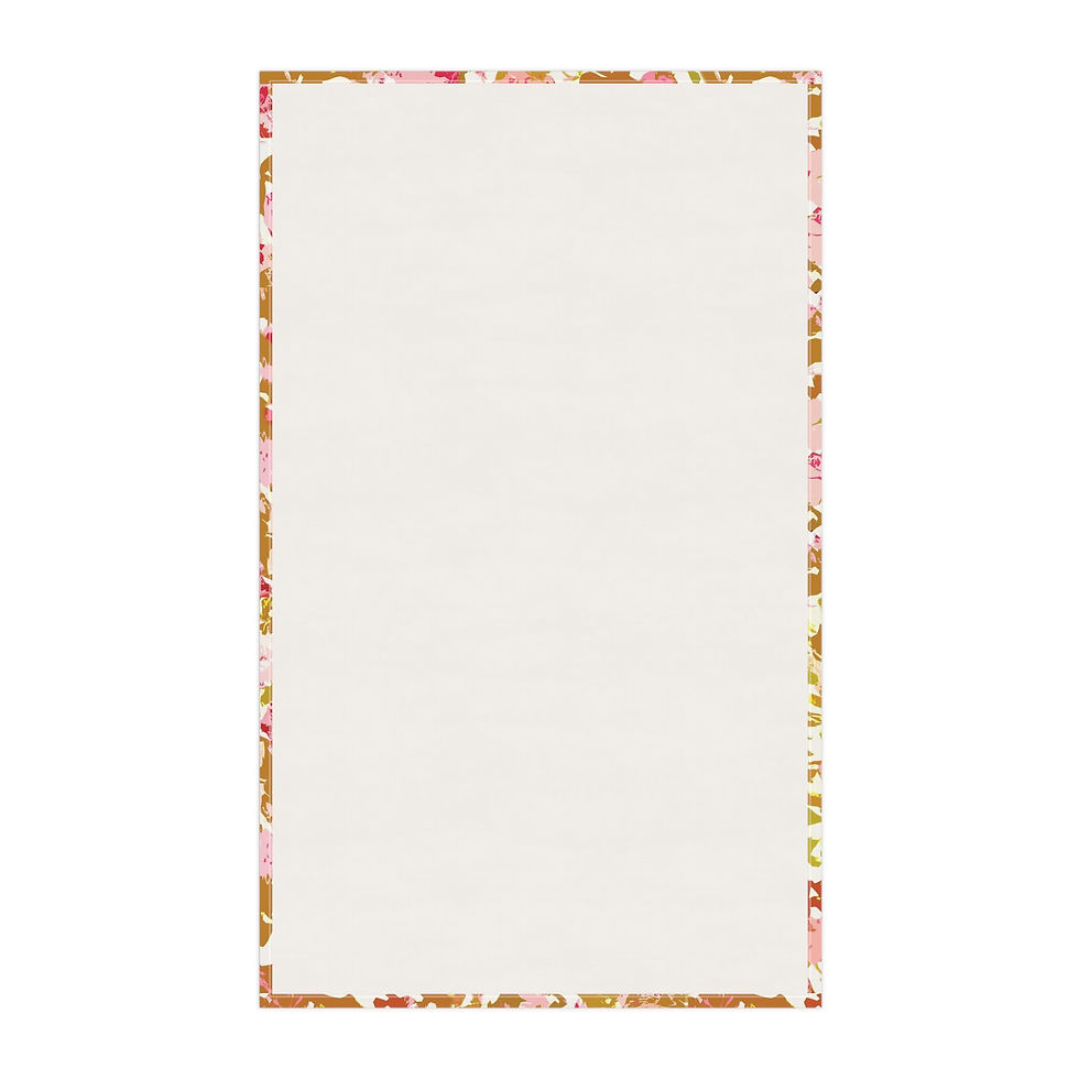 Thumbnail: Pink Poppies/Peonies Tea Towels, Cotton/Poly Blend