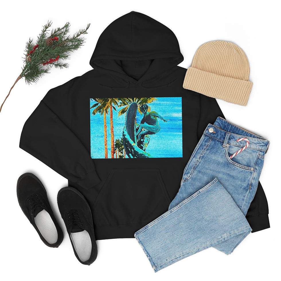 Thumbnail: the Naked Surfer Unisex Heavy Blend™ Hooded Sweatshirt