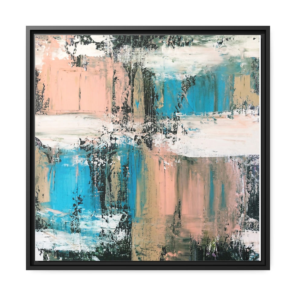 Thumbnail: Framed Canvas Art Print Coastal Wall Art, Eco-Friendly, Available in 3 sizes