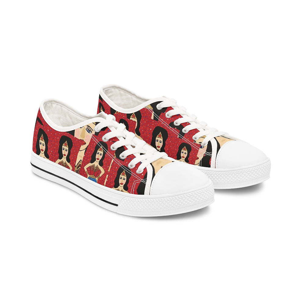 Thumbnail: Women's Wonder Woman Low Top Sneakers