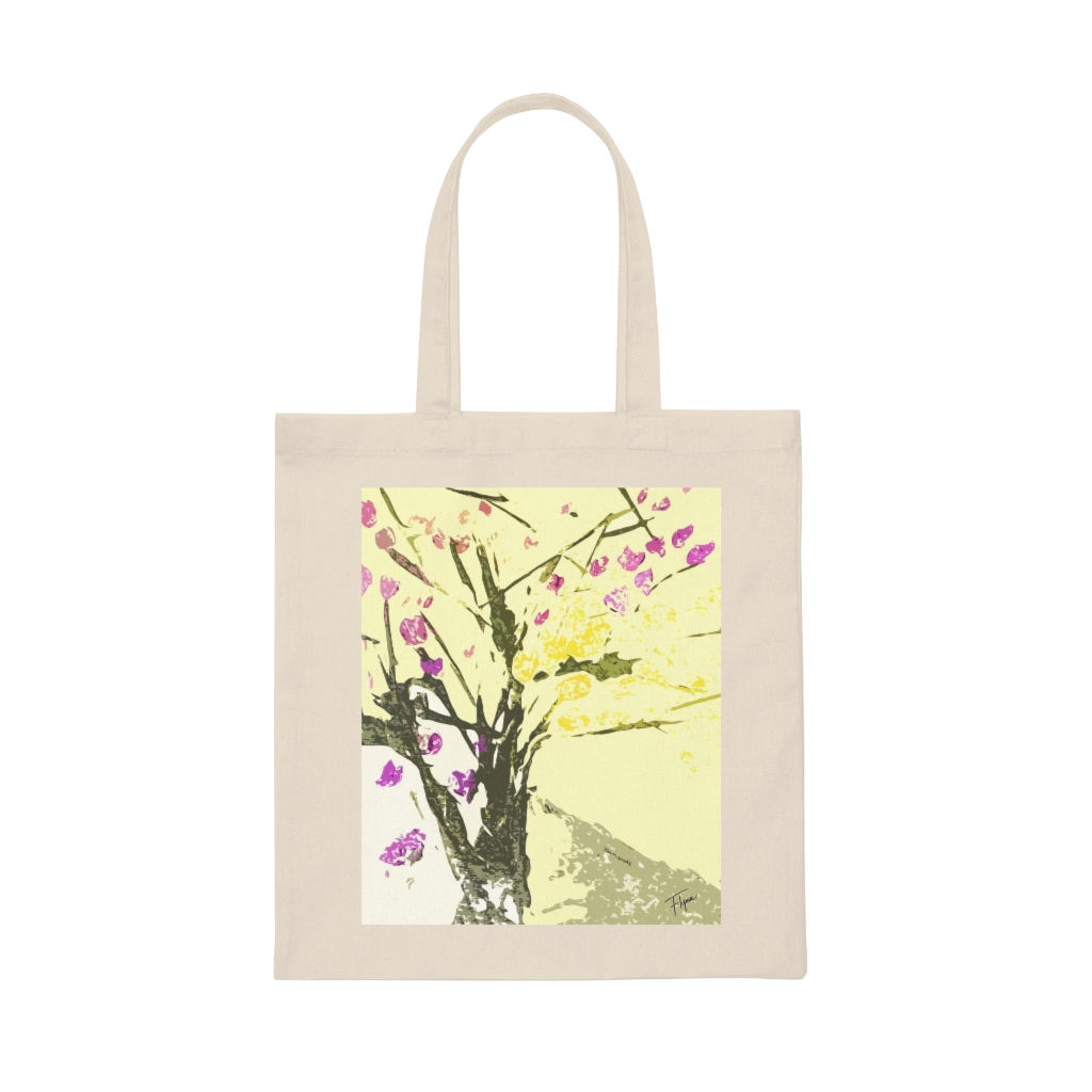 Asheville in Bloom Canvas Tote Bag