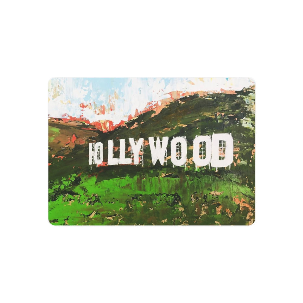 Thumbnail: Hollywood Sign Metal Fine Art Print, Super Light and Easy to Hang 