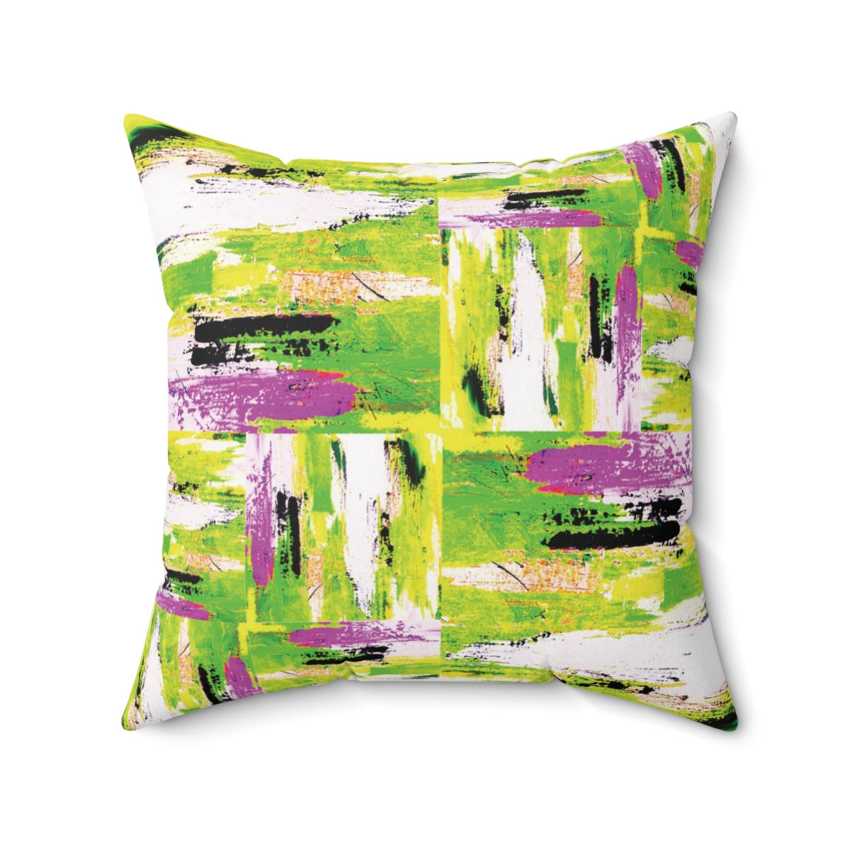  Squares Pillow in Pink, Green, and White, in 4 sizes 