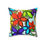 Thumbnail: Floral Faux Suede Square Pillow by TAVi Art