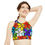 Thumbnail: Floral High Neck Crop Top by TAVi Art