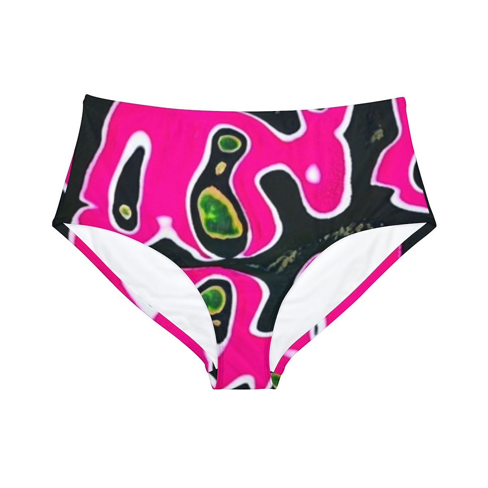 High-Waist Hipster Bikini Bottom