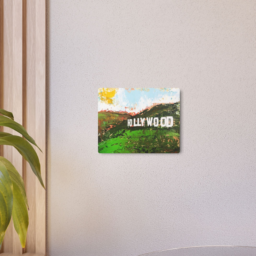Thumbnail: Hollywood Sign Metal Fine Art Print, Super Light and Easy to Hang 