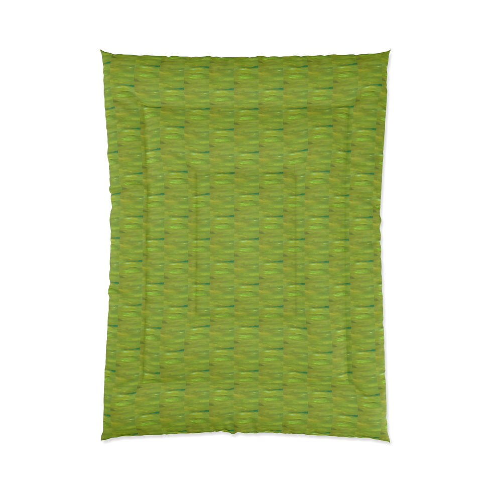 Thumbnail: Comforter, Abstract Green Design 