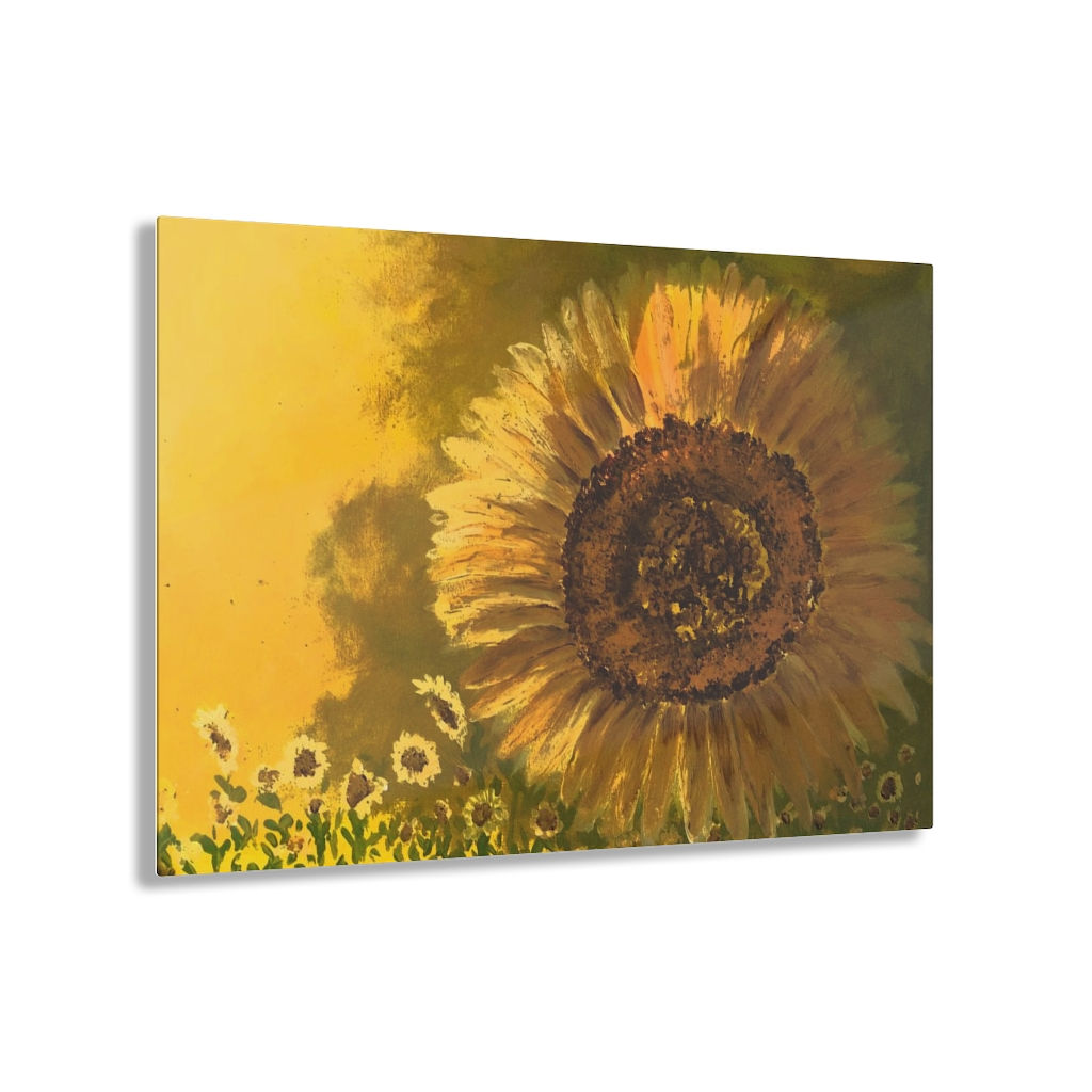 "Original Sunflower" on Acrylic