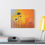 Thumbnail: Canvas Print, Abstract Minimalist Palm Trees