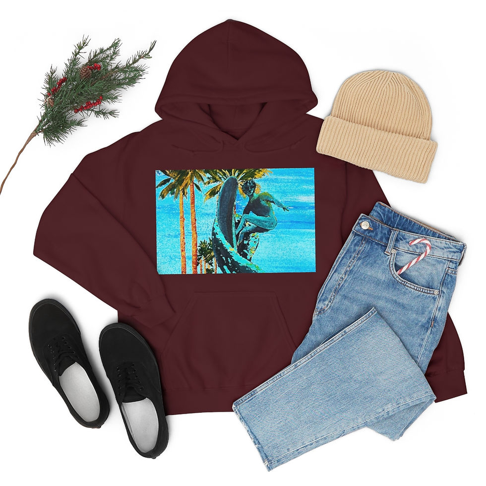 Thumbnail: the Naked Surfer Unisex Heavy Blend™ Hooded Sweatshirt