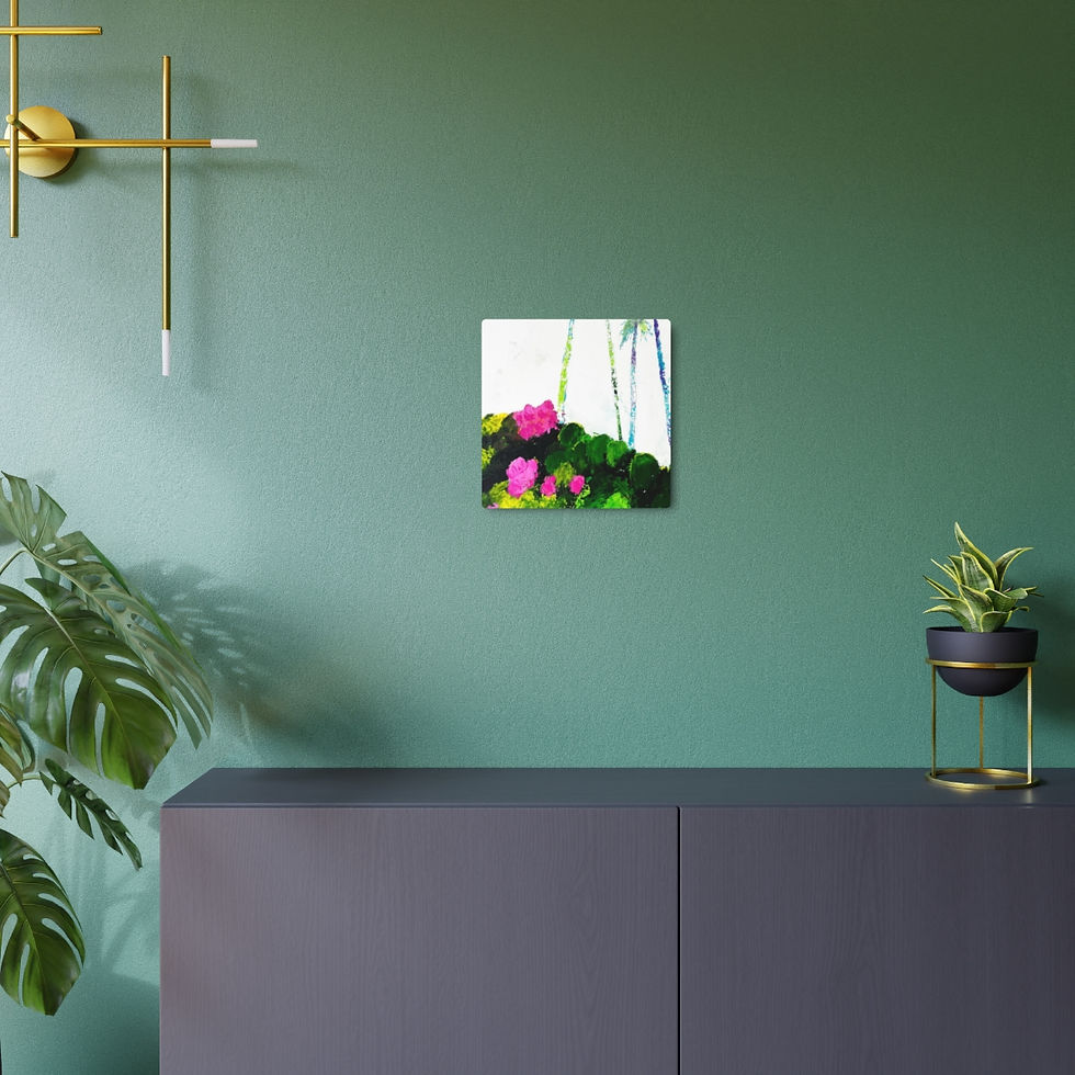 Thumbnail: "Laguna Cactus in Bloom" Metal Fine Art Print