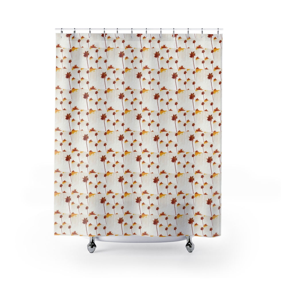 Thumbnail: "Los Angeles" Palm Tree Shower Curtain