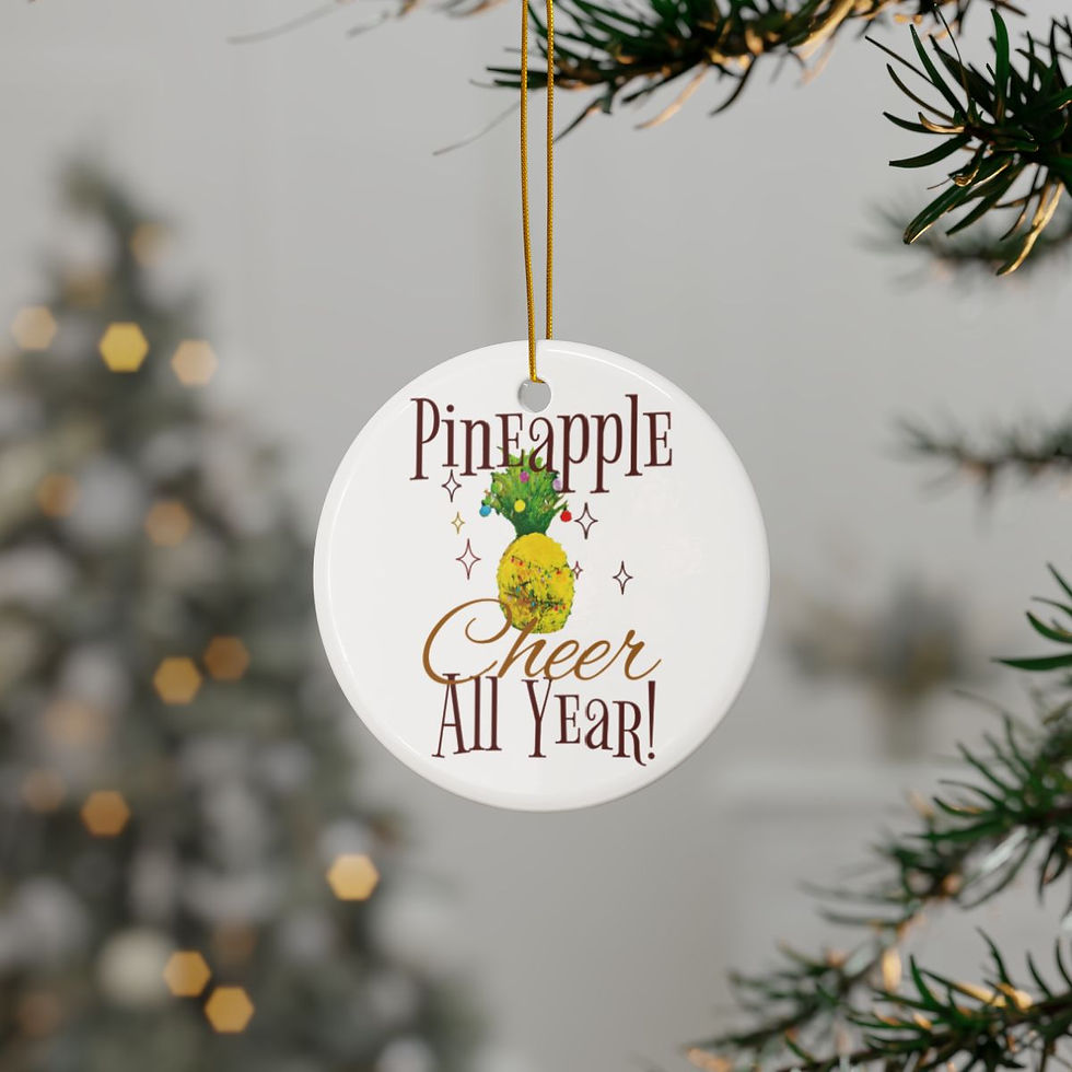 Ceramic Ornaments, 2-Side Print, (1pc, 3pcs, 5pcs, 10pcs)