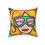 Thumbnail: Disco Disco Faux Suede Pillow by TAVi Art