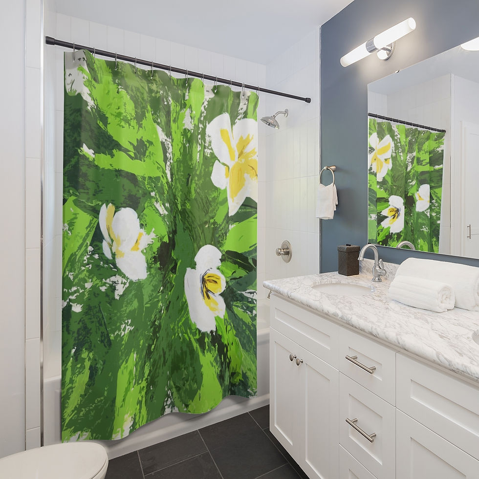Thumbnail: Floral Shower Curtain