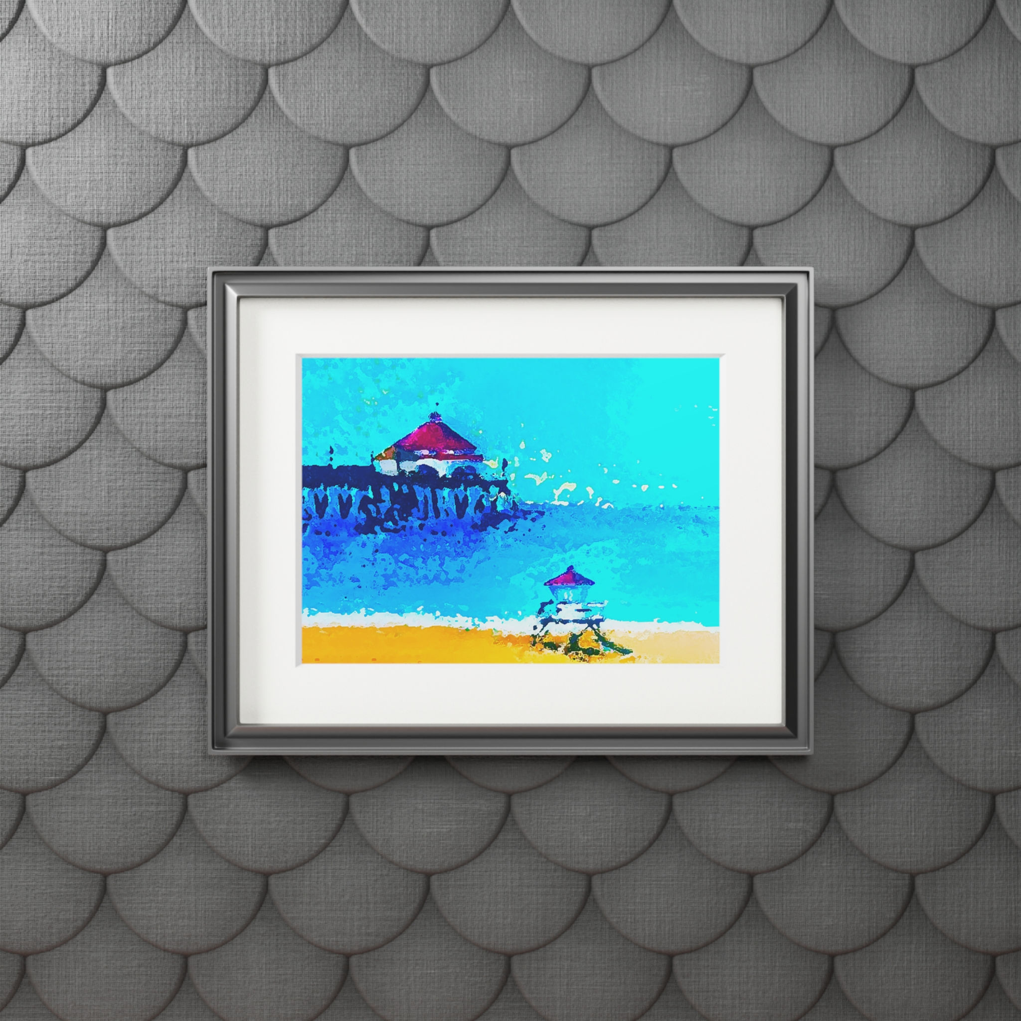 Huntington Beach Pier Fine Art Print with Matte