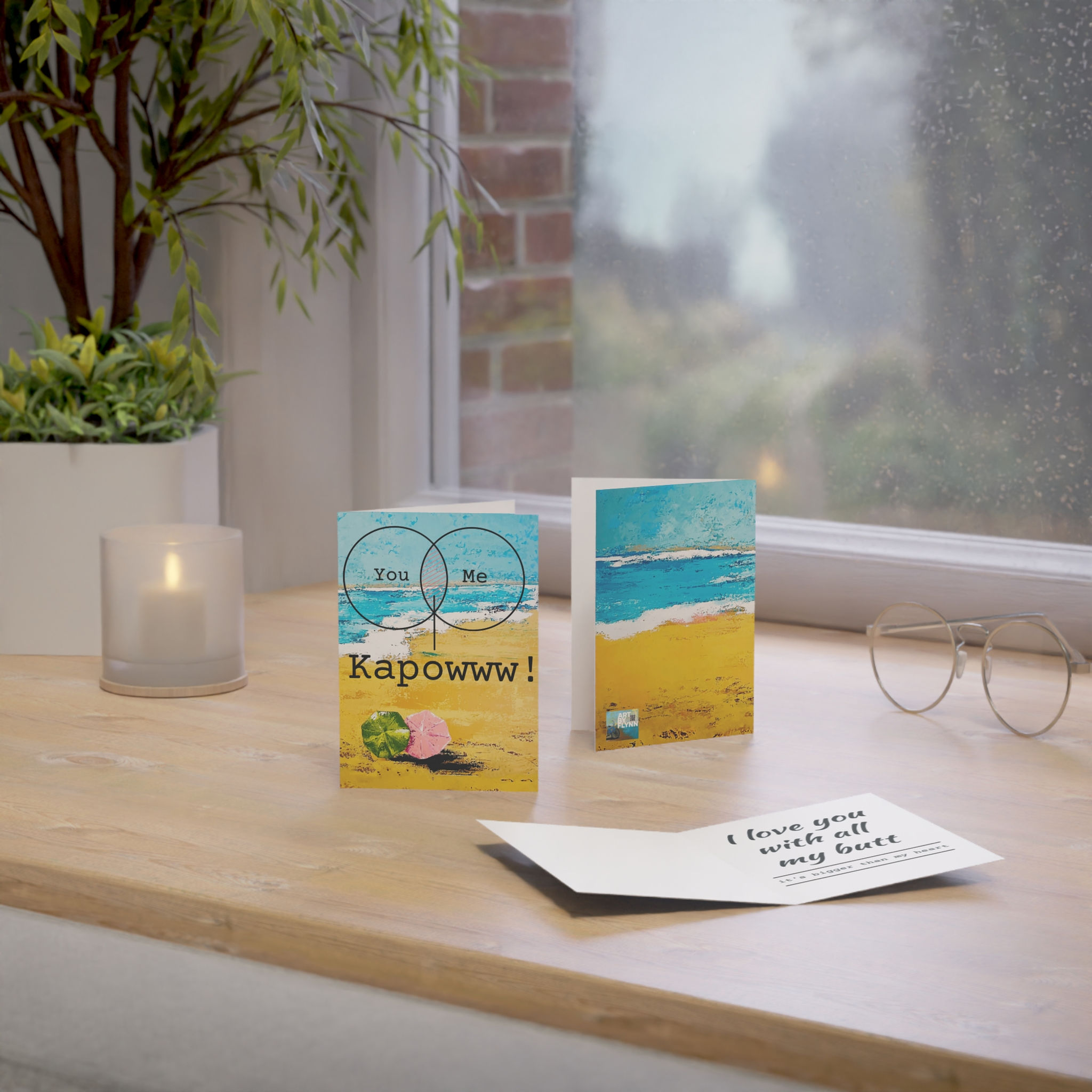 Romantic Greeting Cards (1, 10, 30, and 50pcs) - Personalize Your Own Message