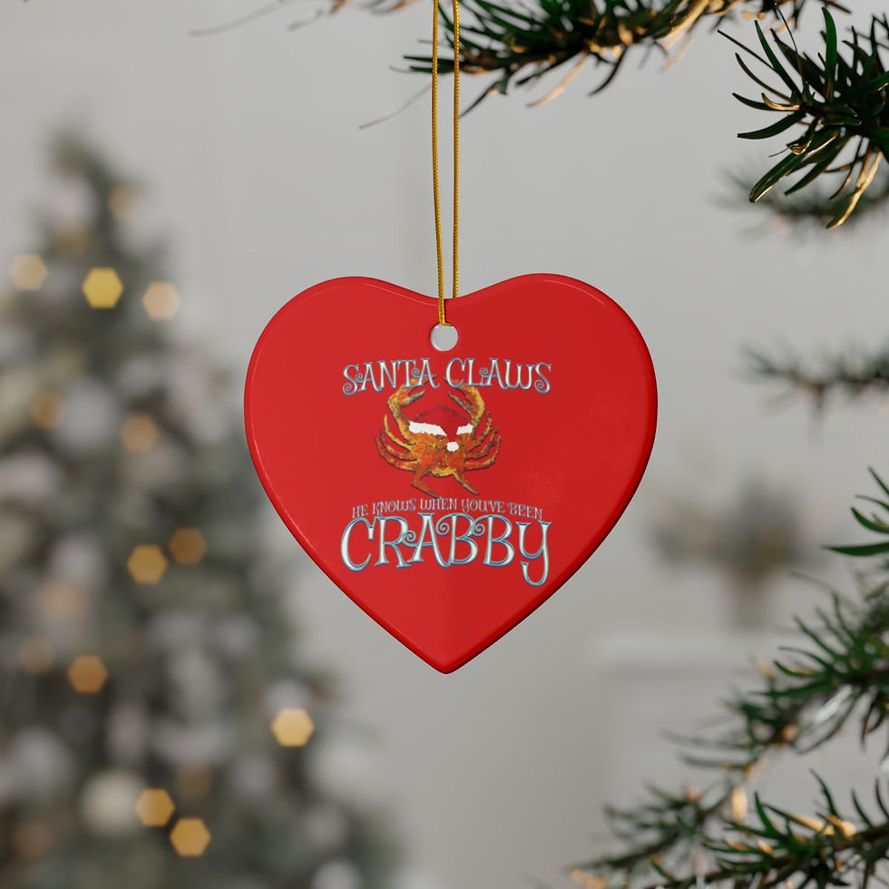 Ceramic Ornaments w/2-Side Print, (1pc, 3pcs, 5pcs, 10pcs)