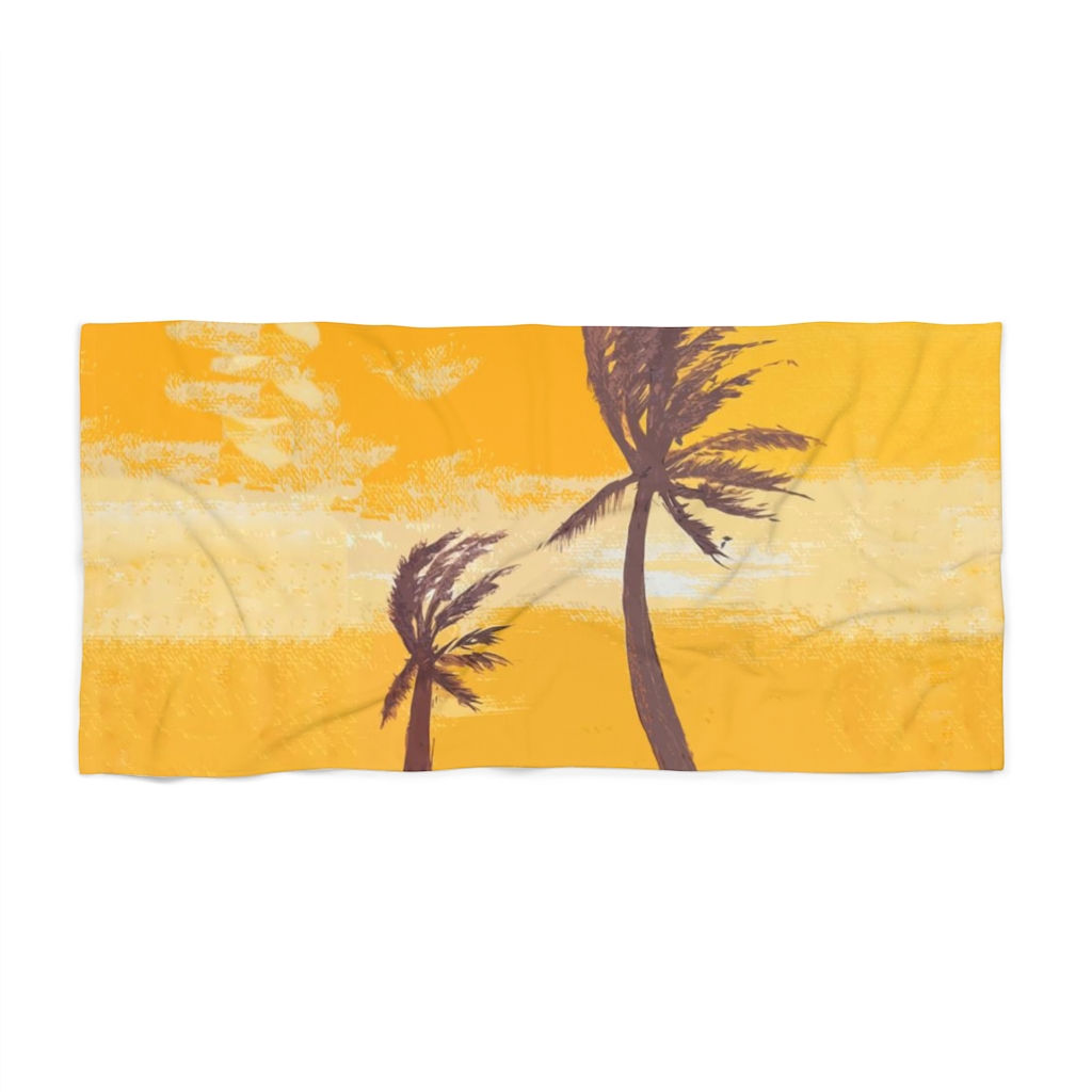 Windy Morning Beach Towel