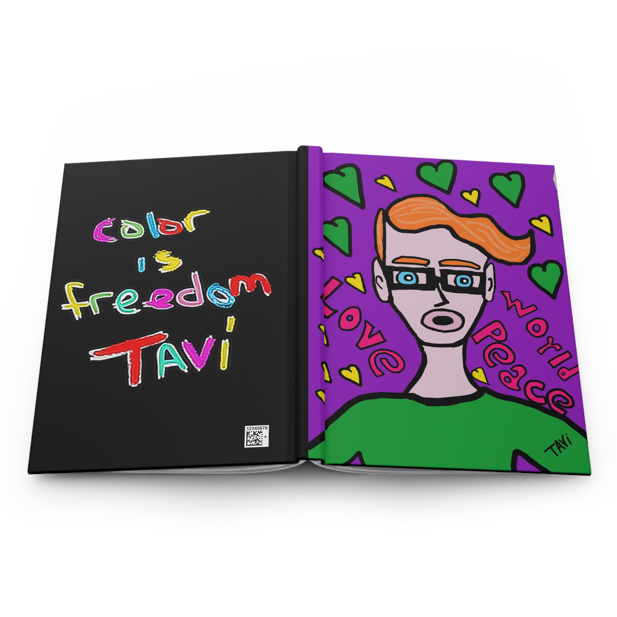 TAVi's Tribe World Peace Original Artwork Hardcover Journal