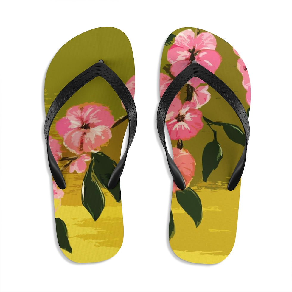 Thumbnail: Cherry Blossom Unisex Flip-Flops