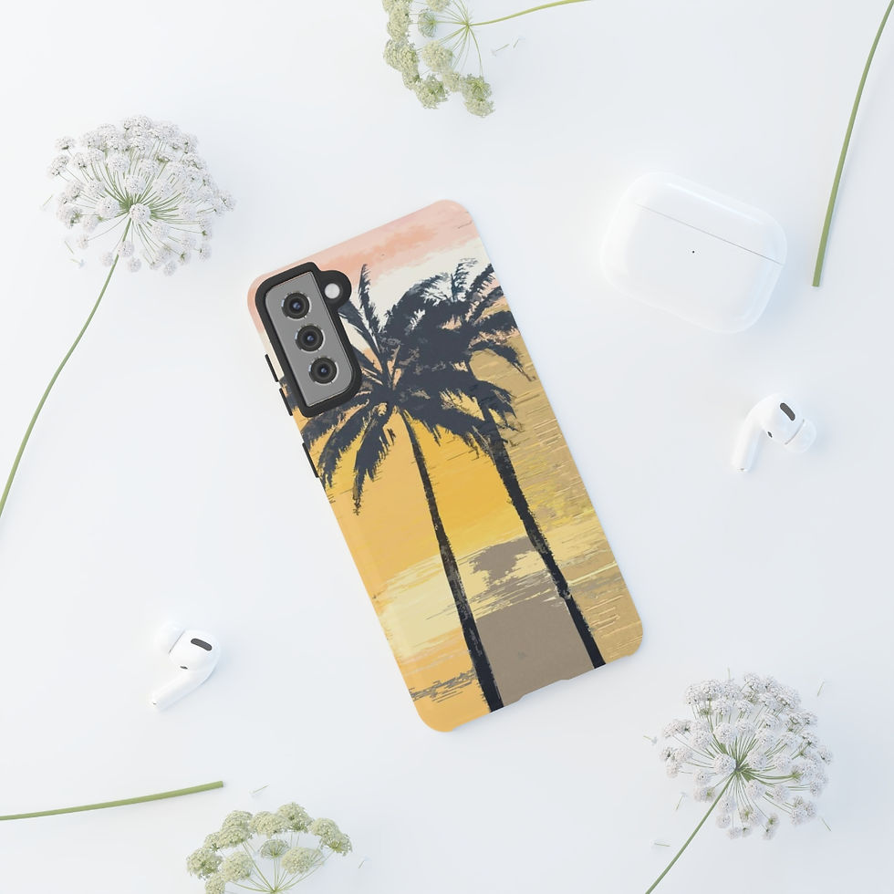 Thumbnail: Retro Palms in Brown Tough Case