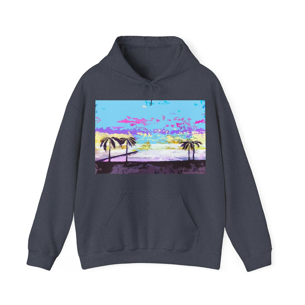 Thumbnail: Hermosa Pier Unisex Heavy Blend™ Hooded Sweatshirt