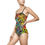 Thumbnail: Abstract Paint Splash One-Piece Swimsuit – Colorful Artistic Women’s Swimwear