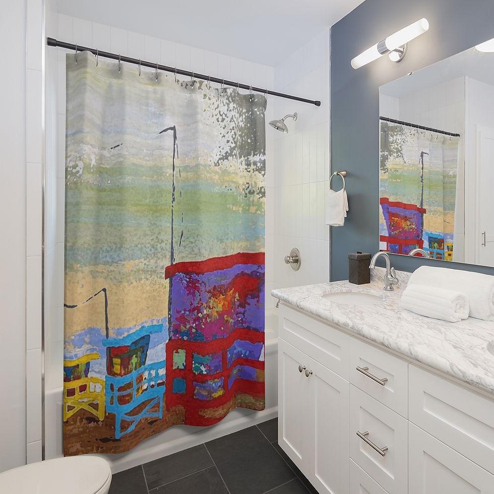Ode to The Colors of Summer Shower Curtain