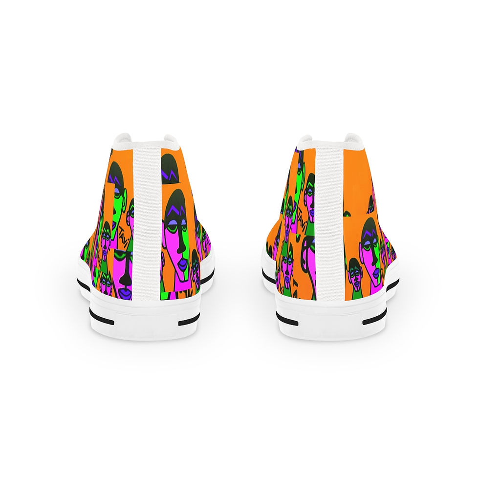 Thumbnail: Men's Orange Prism High Top Sneakers