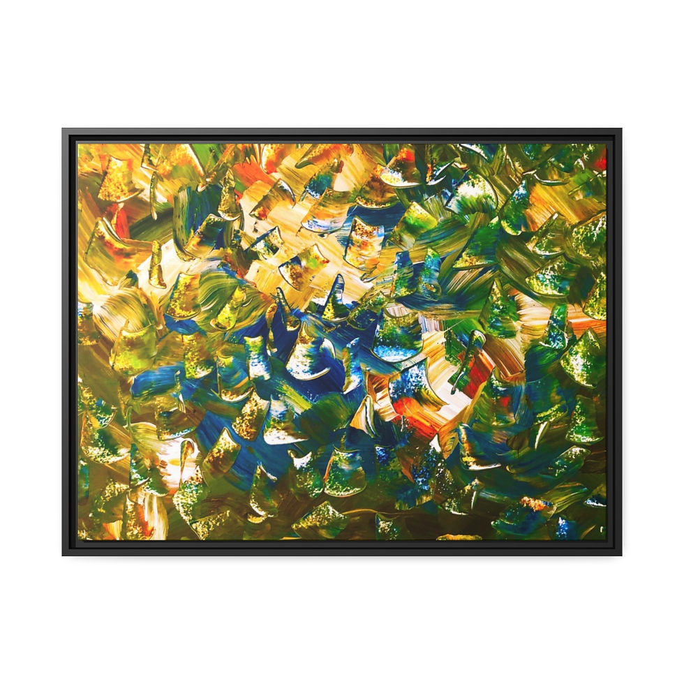 Thumbnail: Framed Canvas Art Print | 10 sizes Matte Canvas, Black Frame Gallery Profile