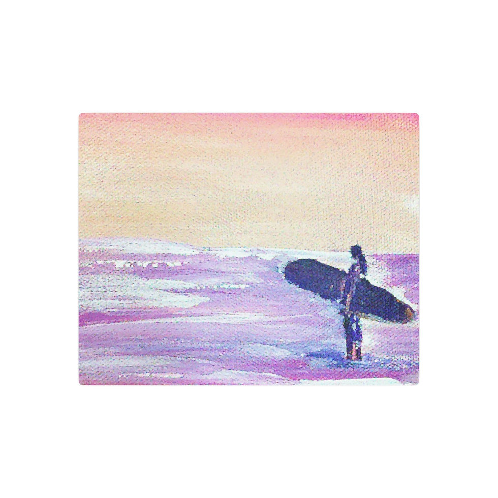 Thumbnail: "Surfer Girl" Metal Fine Art Print