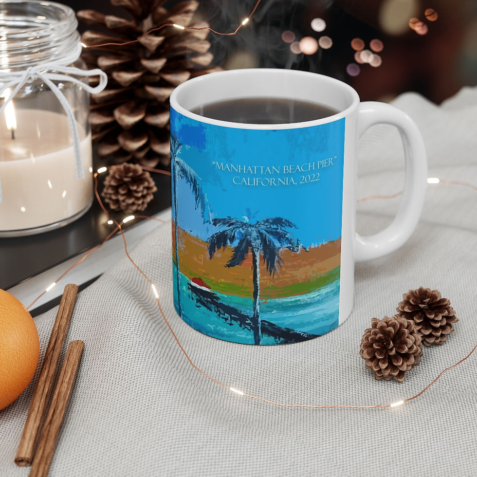 Thumbnail: Manhattan Beach Pier Ceramic Mug 11oz