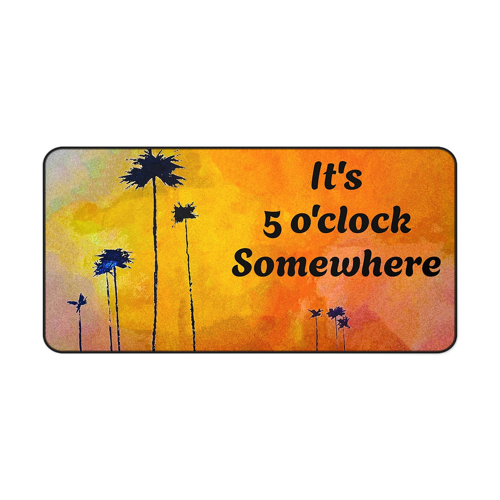 Thumbnail: Customizable Palm Tree Desk Mat in 3 Sizes