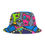 Thumbnail: Vibrant Abstract Art Bucket Hat - Trendy Summer Accessory by TAVi Art