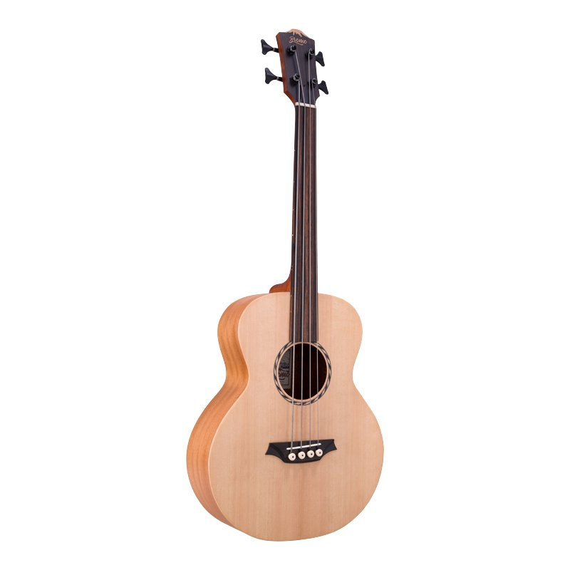 Bromo Tahoma Mini Jumbo Fretless Bass, Electro-Acoustic