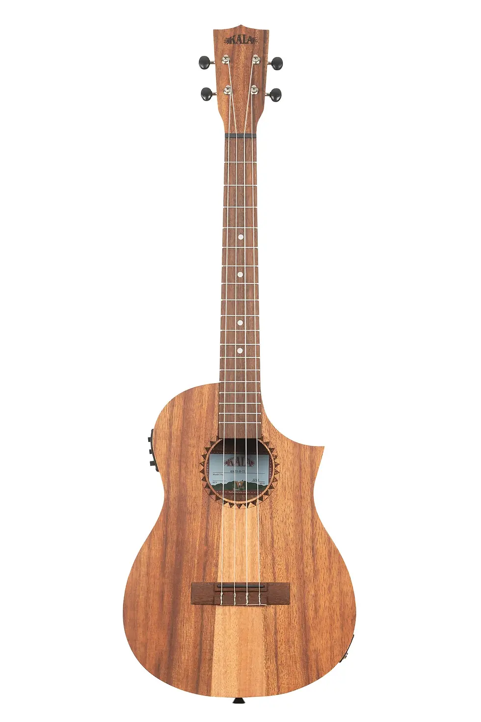 Thumbnail: Kala KA-TK-B-CE, Teak Tri-Top Baritone, Electro-Acoustic