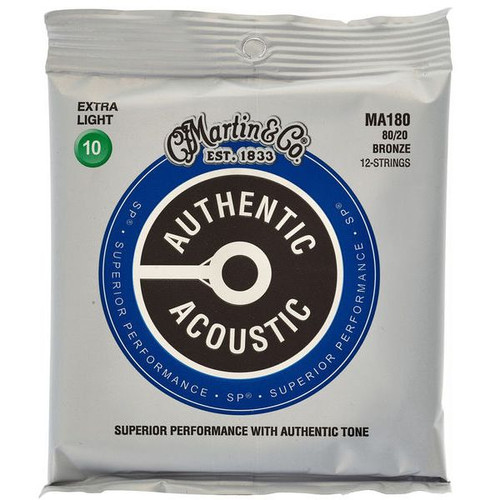 Martin Acoustic Strings 12 String Extra Light Gauge Martin GM Music