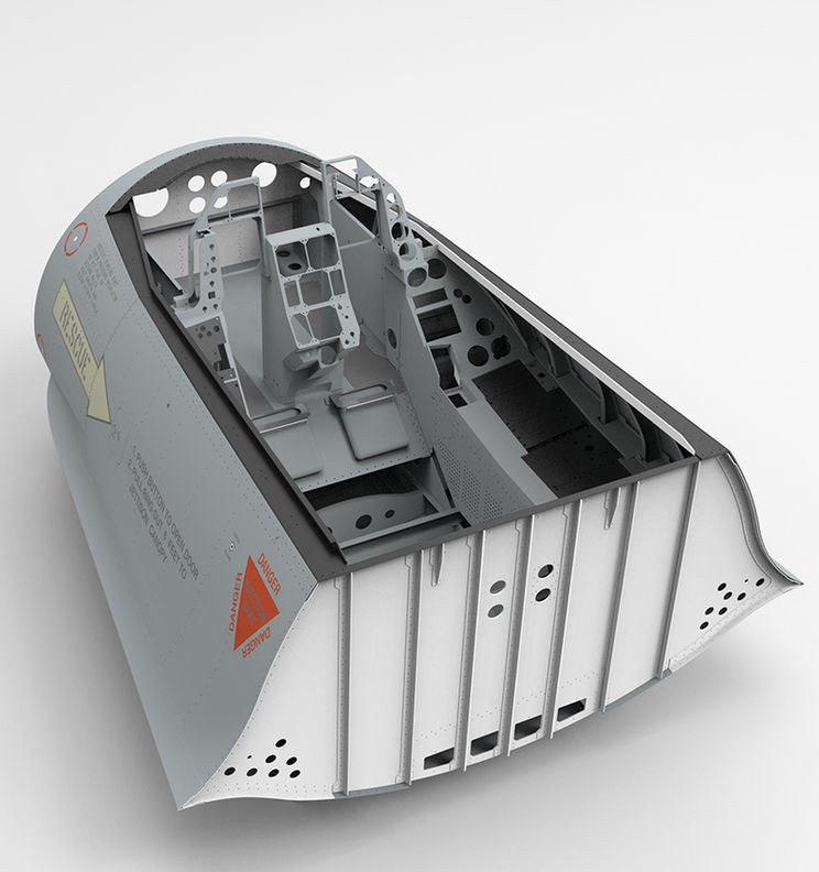 NeoEngress F-16 cockpit frame with MFD frames, center pedestal and consoles