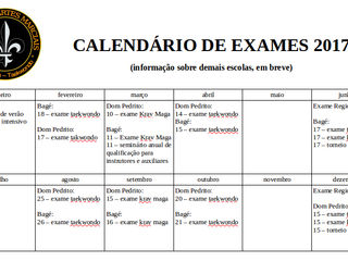 Calendário de Exames 2017