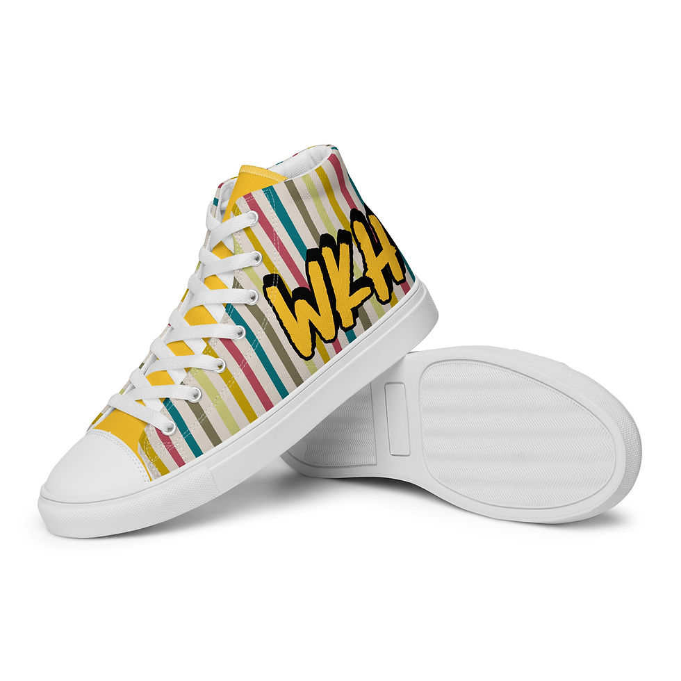 Men’s high top canvas shoes