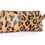 Thumbnail: Brown Leopard Vegan Leather WRISTLET BAG